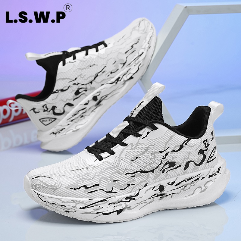 Dames sneakers, met demping en - Knit Fabric Lace Up Sneakers recensie en prijs