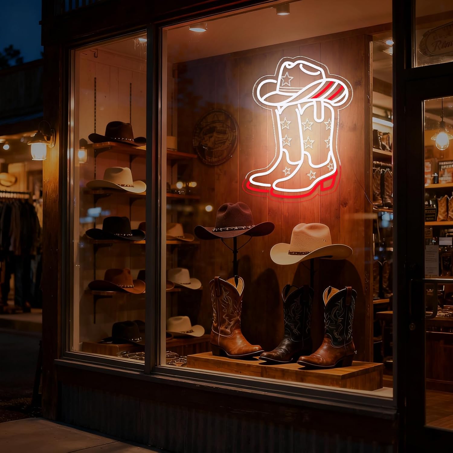 Cowboylaarzen en hoed LED neon - Boots recensie en prijs